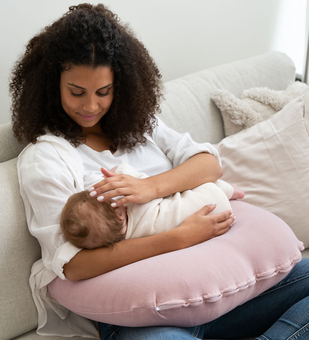 Doomoo Nursing Pillow - Inflatable - 130 cm - Pink