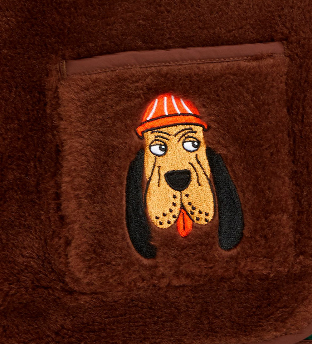 Mini Rodini Väst - Fuskpäls - Bloodhound - Brun