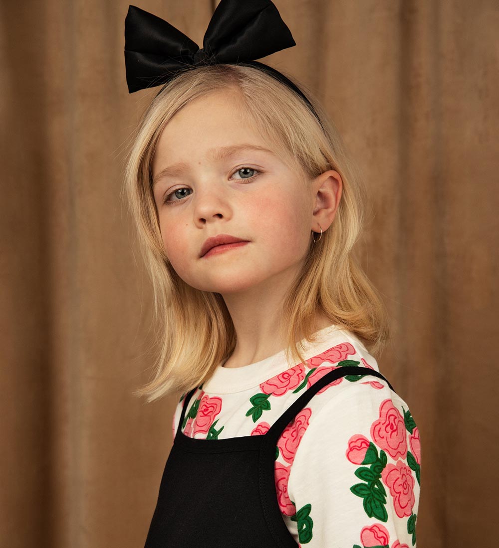 Mini Rodini Diadem - Bow Satin - Svart