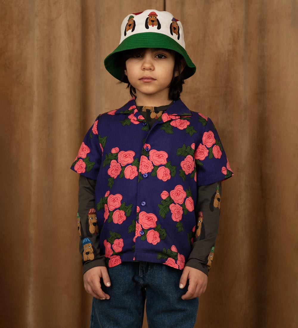 Mini Rodini Bucket Hat - Bloodhound - Multi