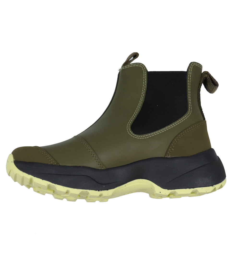 Bottes en Caoutchouc Woden - Carte - Siri - Dark Olive/Pale Citr