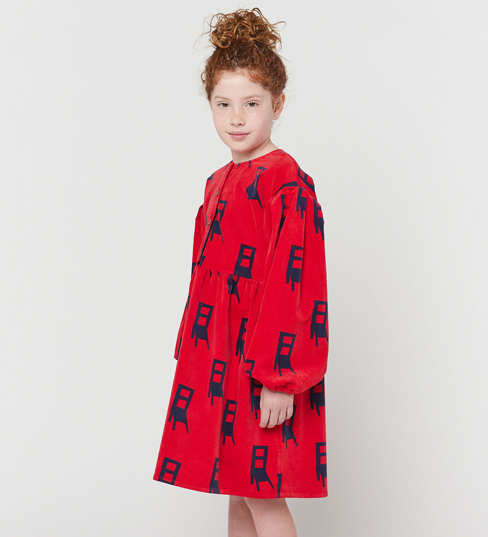 Bobo Choses Dress - Velvet - Have A Seat - Red