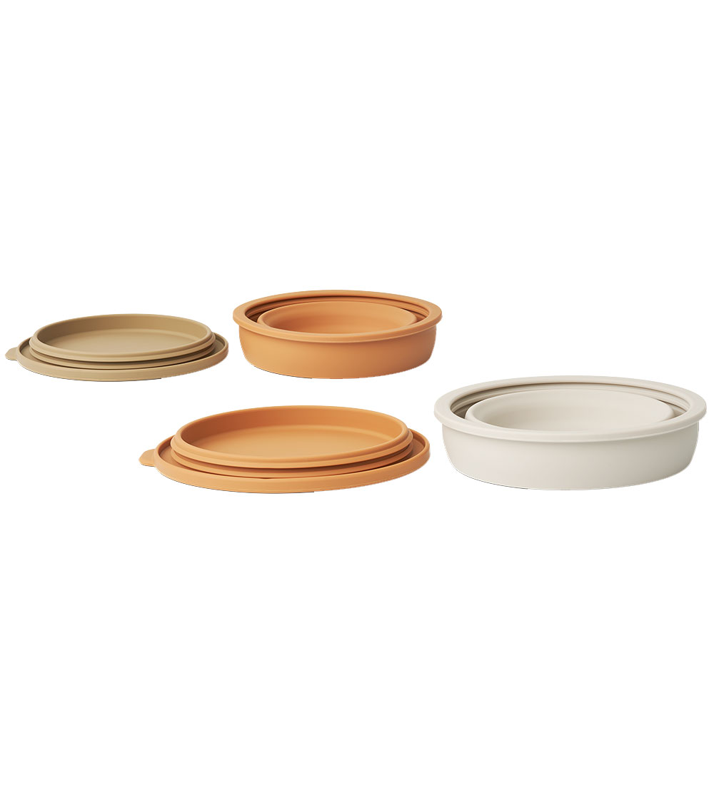 Liewood Bowls - Silicone - Foldable - 2-Pack - Dale - Almond Mul