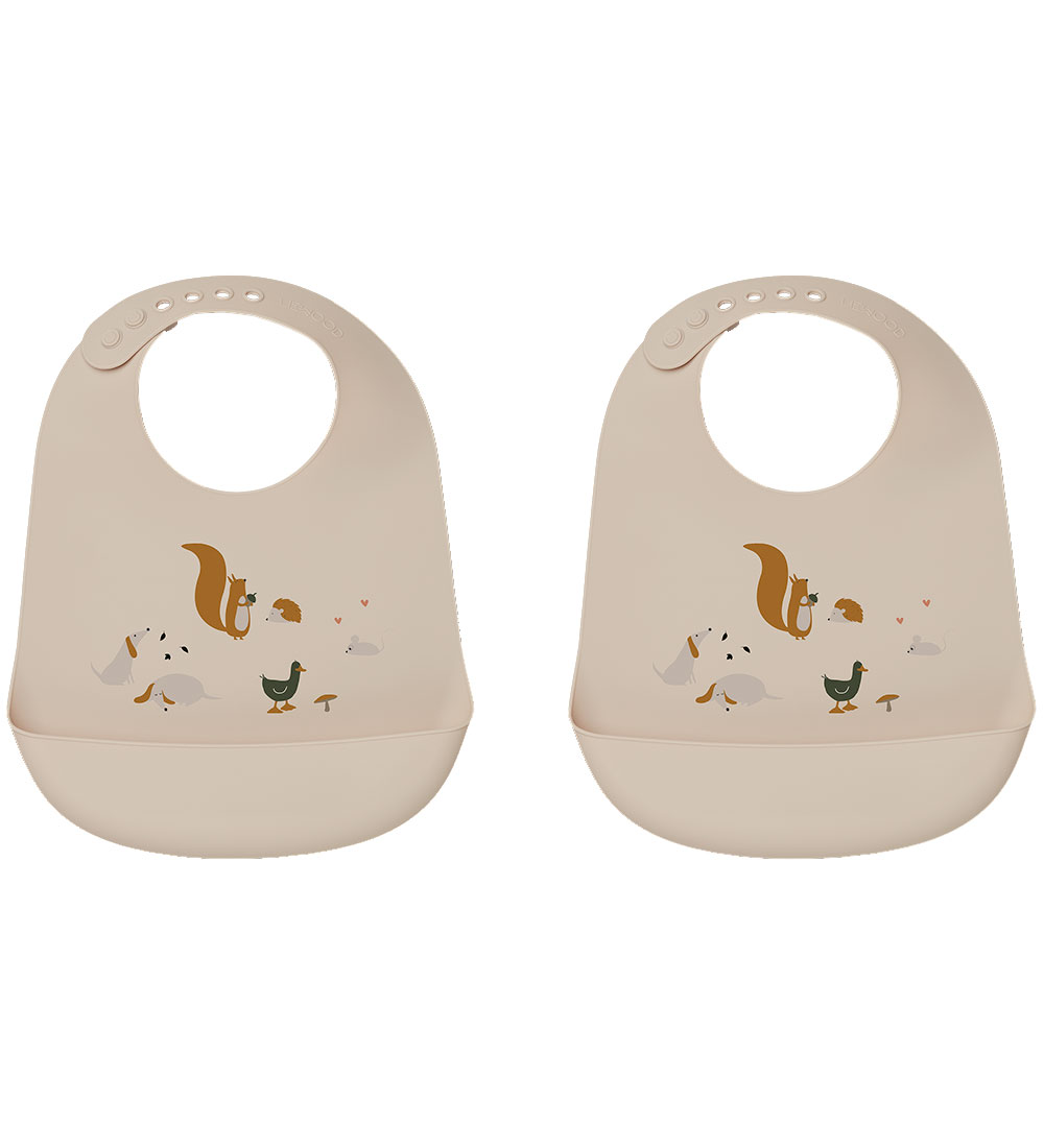 Bavoirs Liewood - Silicone - 2 Pack - Tilda - Amitié Multi
