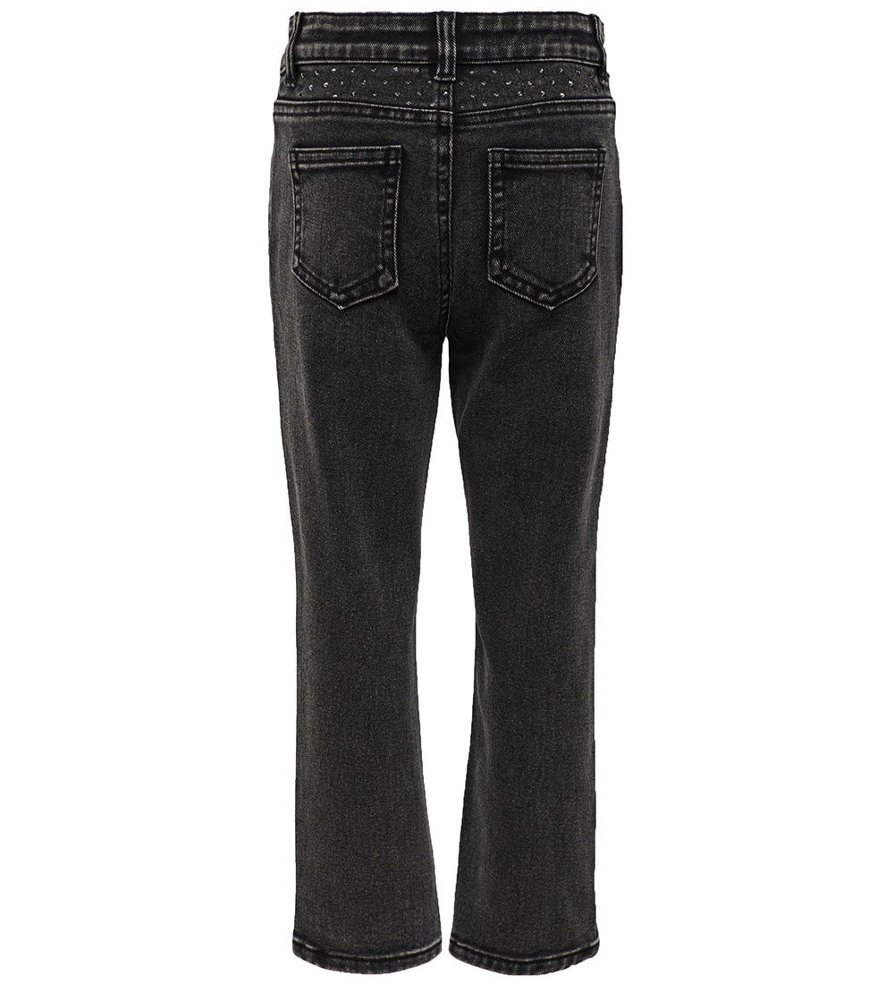 Kids Only Jeans - KogEmily - Washed Black w. Rhinestone