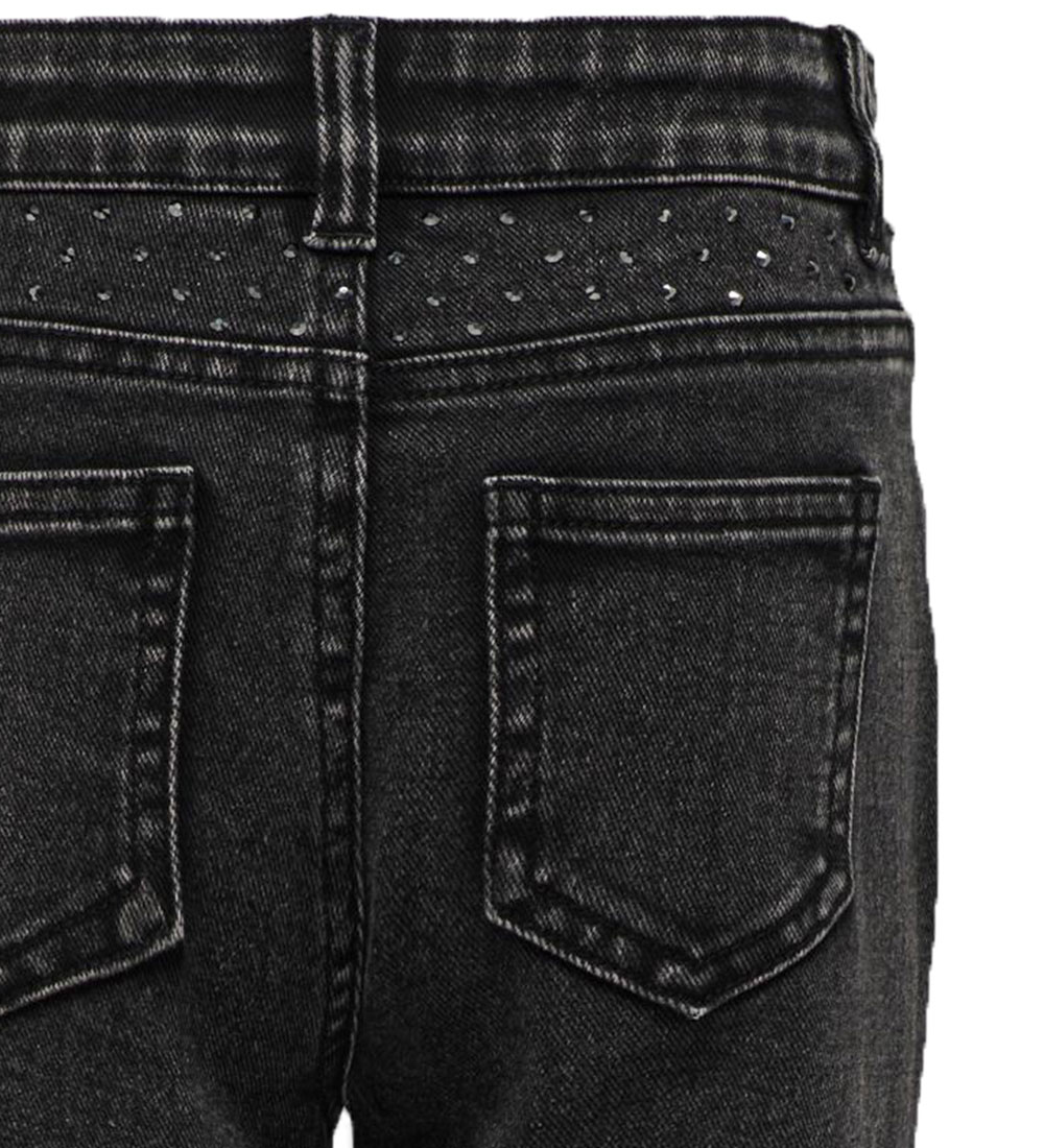 Kids Only Jeans - KogEmily - Washed Black w. Rhinestone