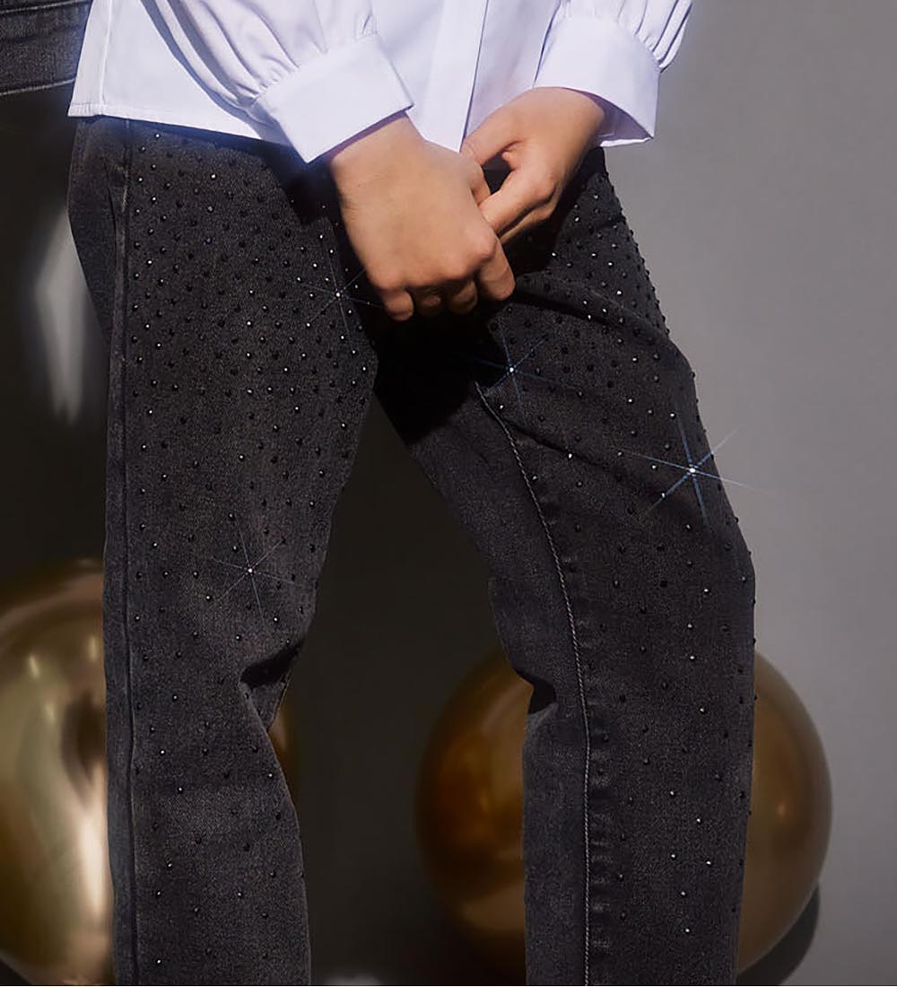 Kids Only Jeans - KogEmily - Washed Black w. Rhinestone