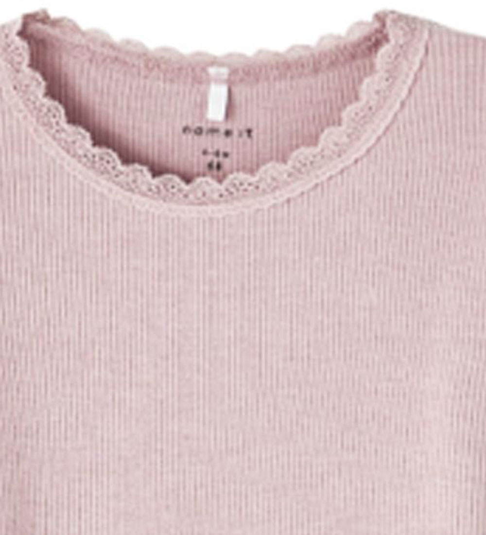 Name It Bodysuit l/s - Noos - Rib - NbfKab - Sepia Rose