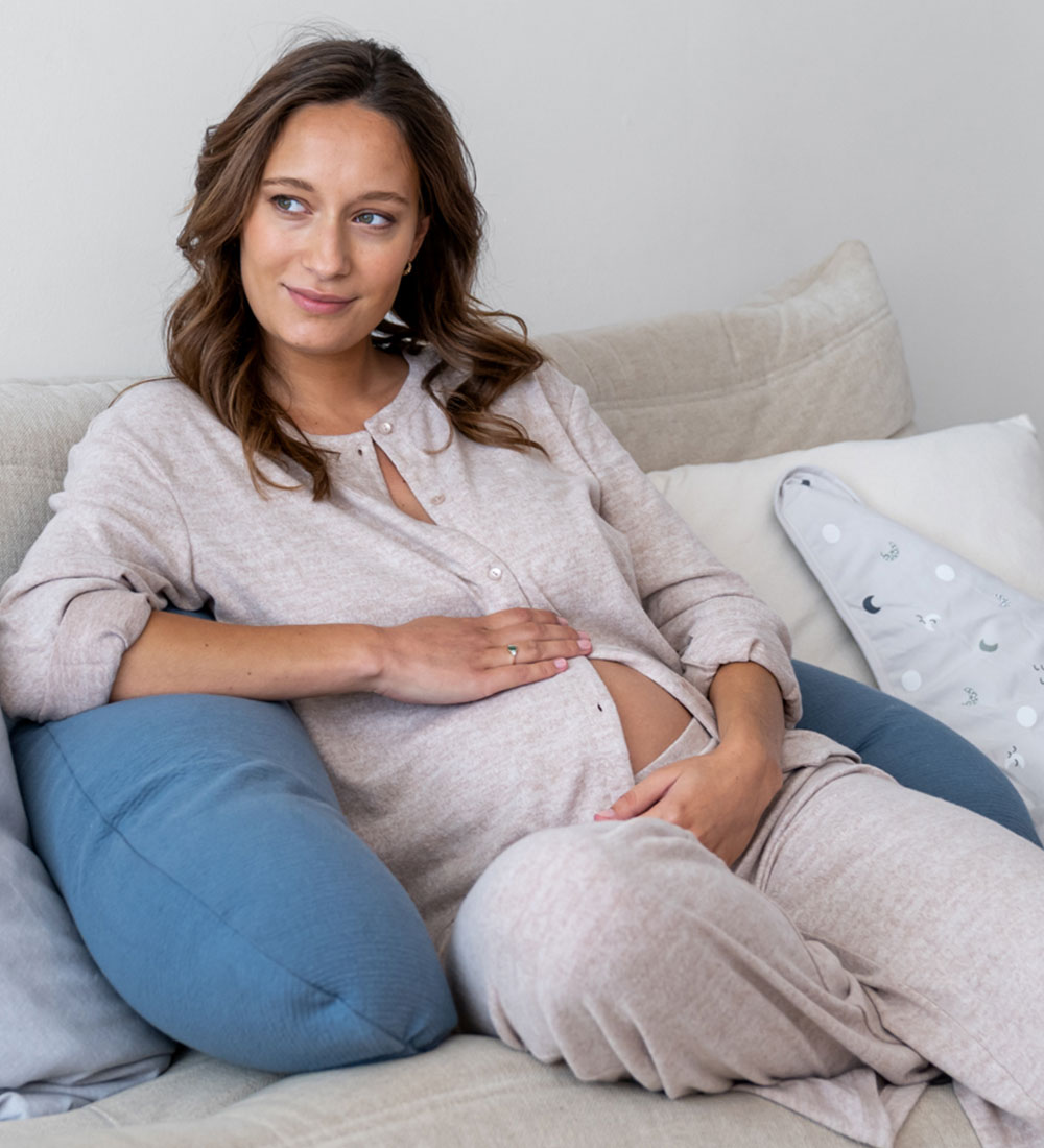 Doomoo Pregnancy/Nursing Pillow - 180 cm - Buddy - Tetra Blue