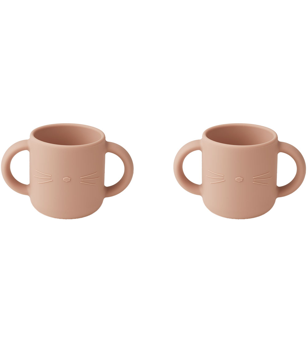 Liewood Becher - Silikon - 2er-Pack - Gen - CAT Rose