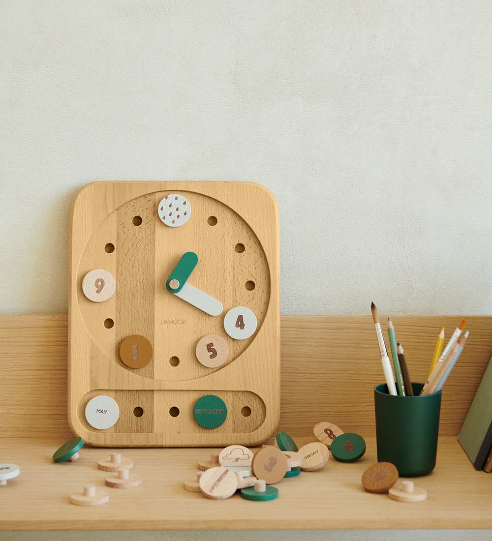 Liewood Wooden Toy - Watch - Yelena - Hunter Green Multi Mix