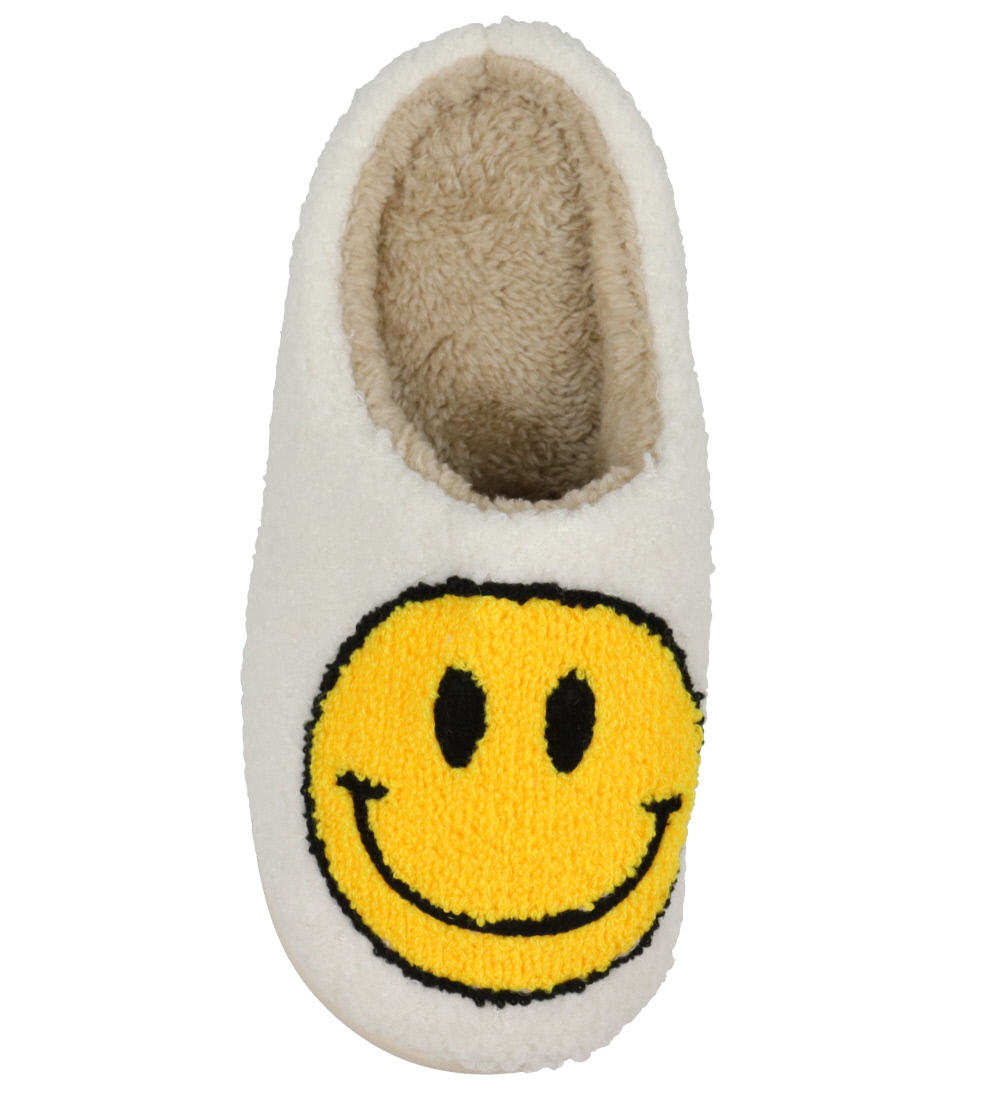 By Stær Innerskor - Vit/Gul m. Smiley
