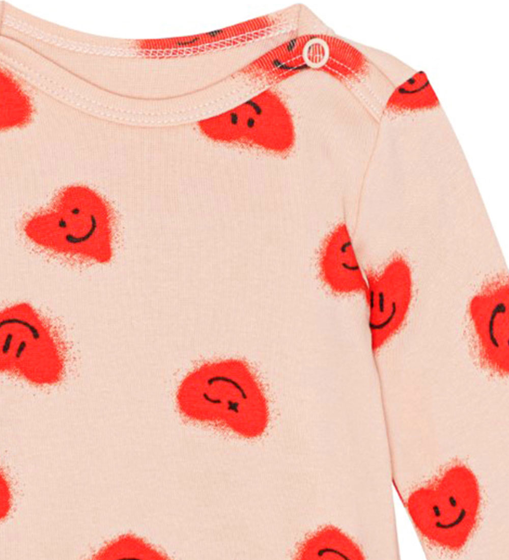 Molo Bodysuit l/s - Foss - Red Hearts