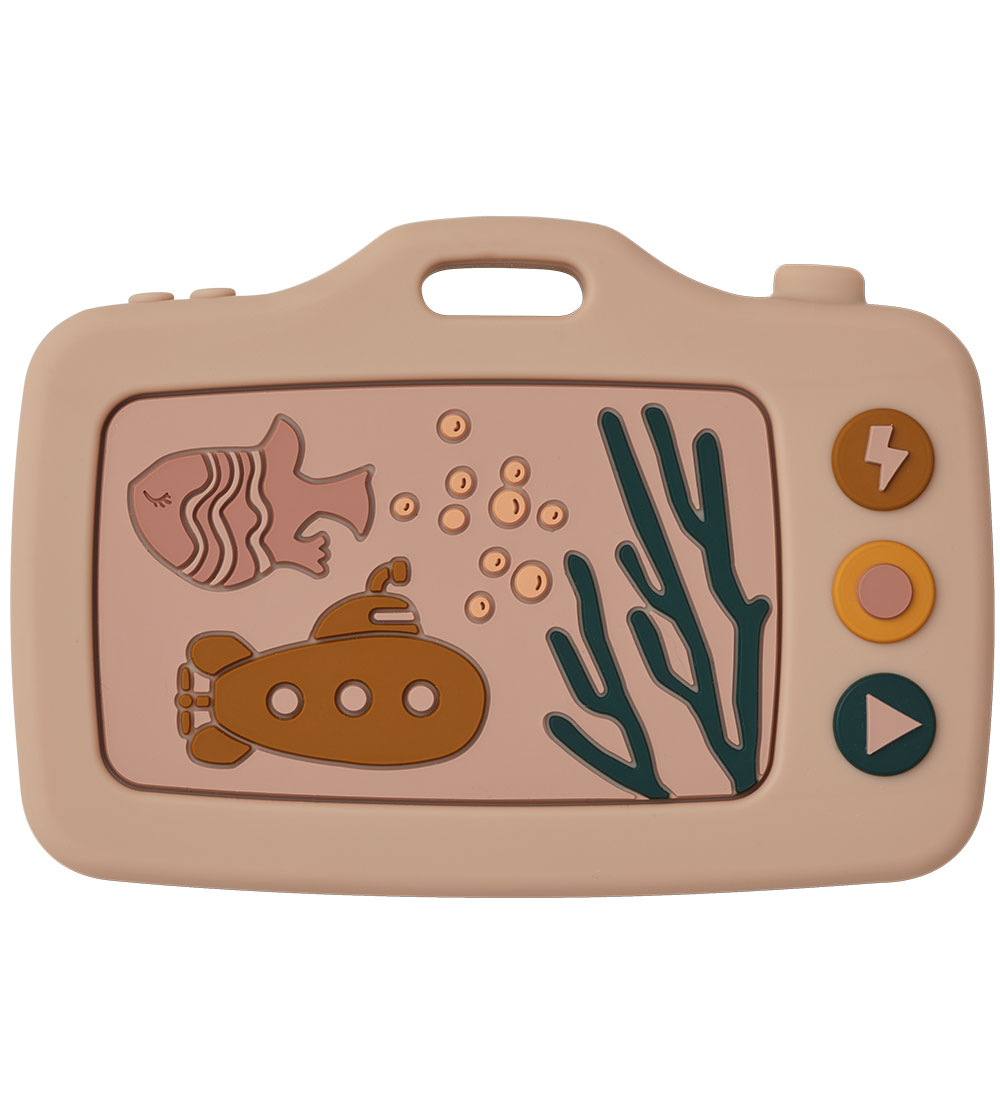 Liewood Teething Toy - Steven - Camera - Sea Creature Rose Mix