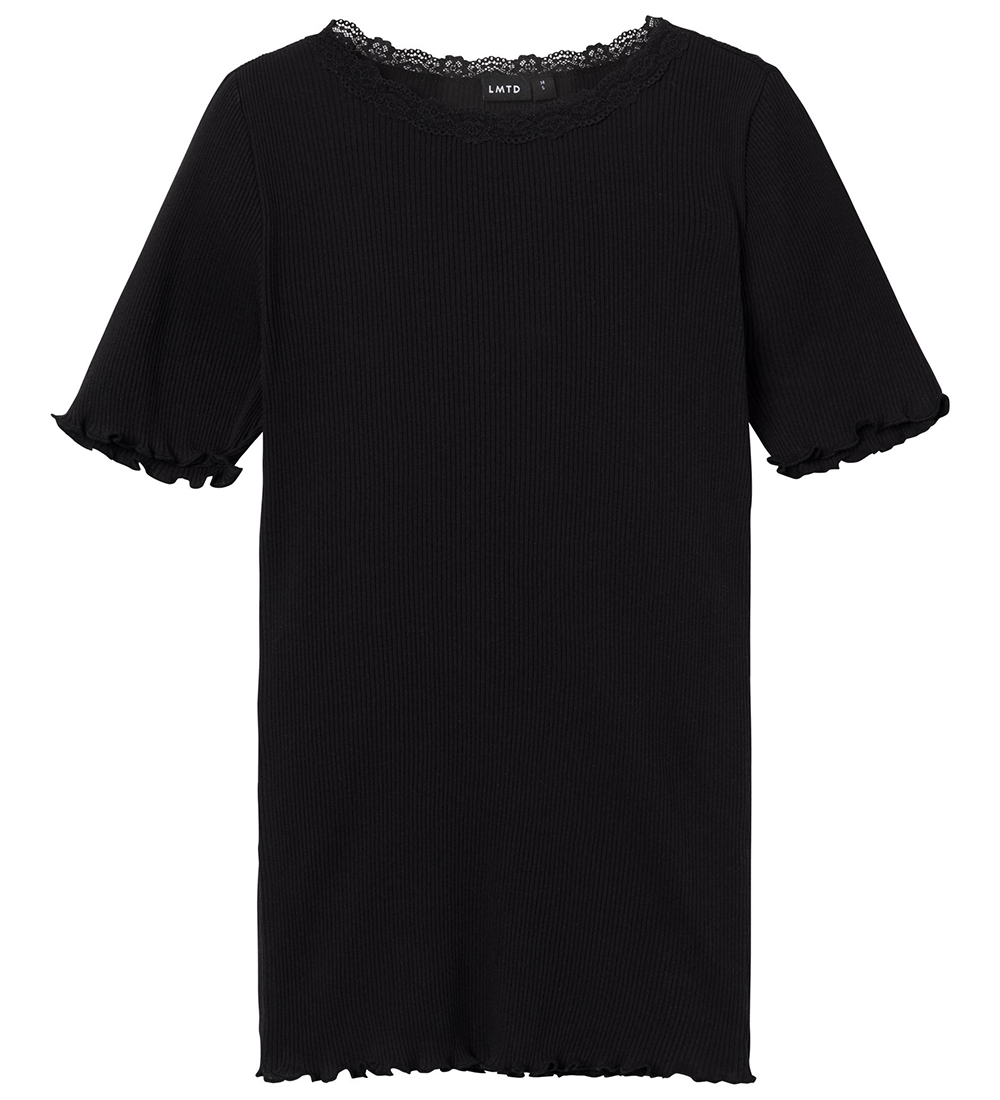 LMTD T-Shirt - Rib - NlfHeminin - Schwarz