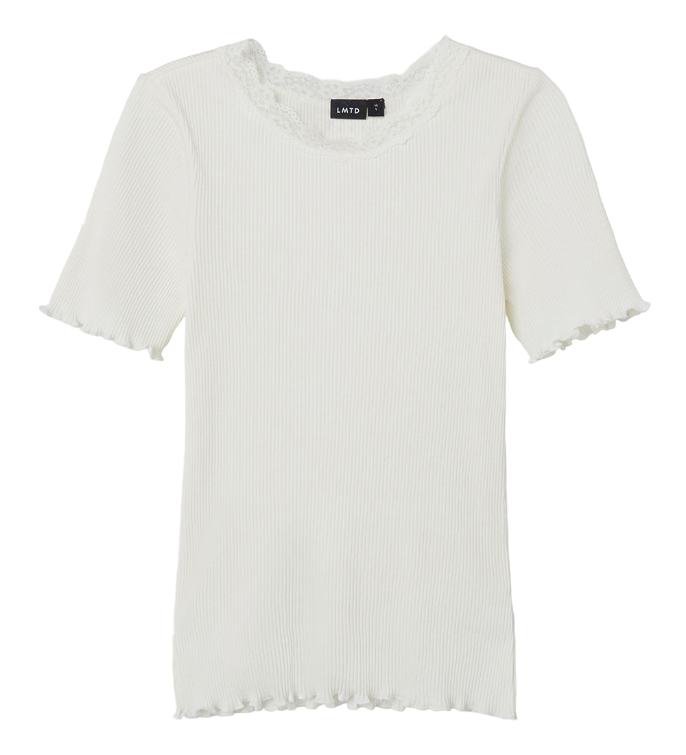 LMTD T-shirt - Rib - NlfHeminin - White Alyssum
