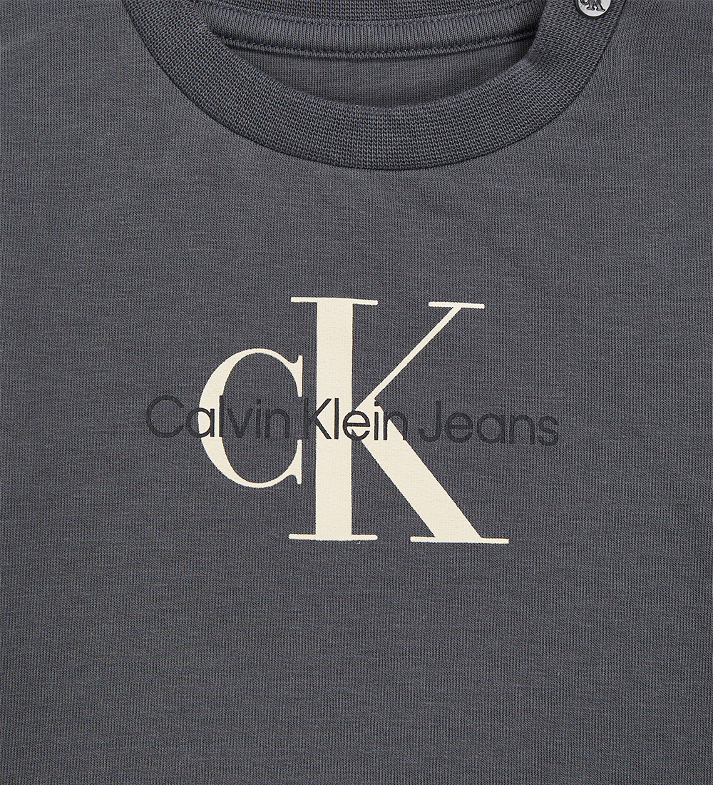 Calvin Klein Sweat Set - Monogram - Dark Grey