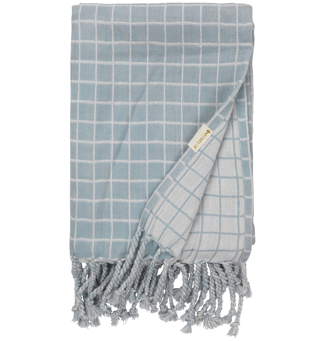 Fabelab Blanket - Grid - Cottage Blue