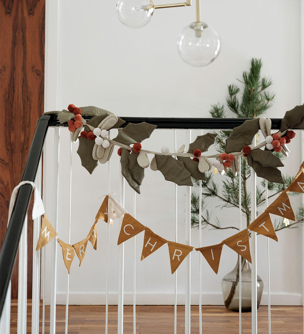 Fabelab Kerstslinger - Stoffenslinger Yule - Groen