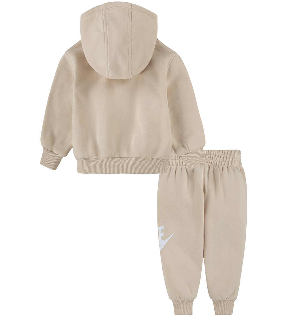 Nike Sweatset - Zandverstuiving m. Wit