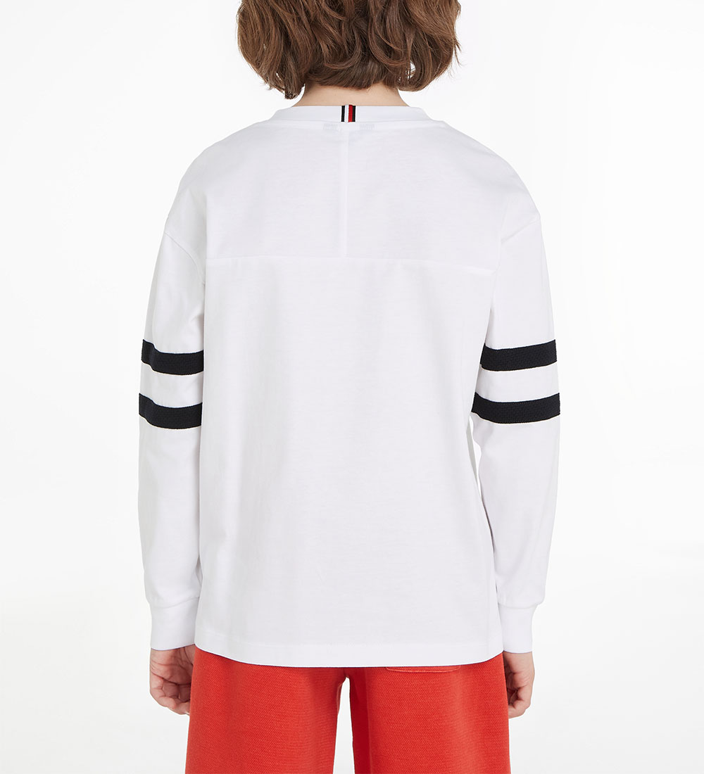 Tommy Hilfiger Pusero - Hilfiger Script - White
