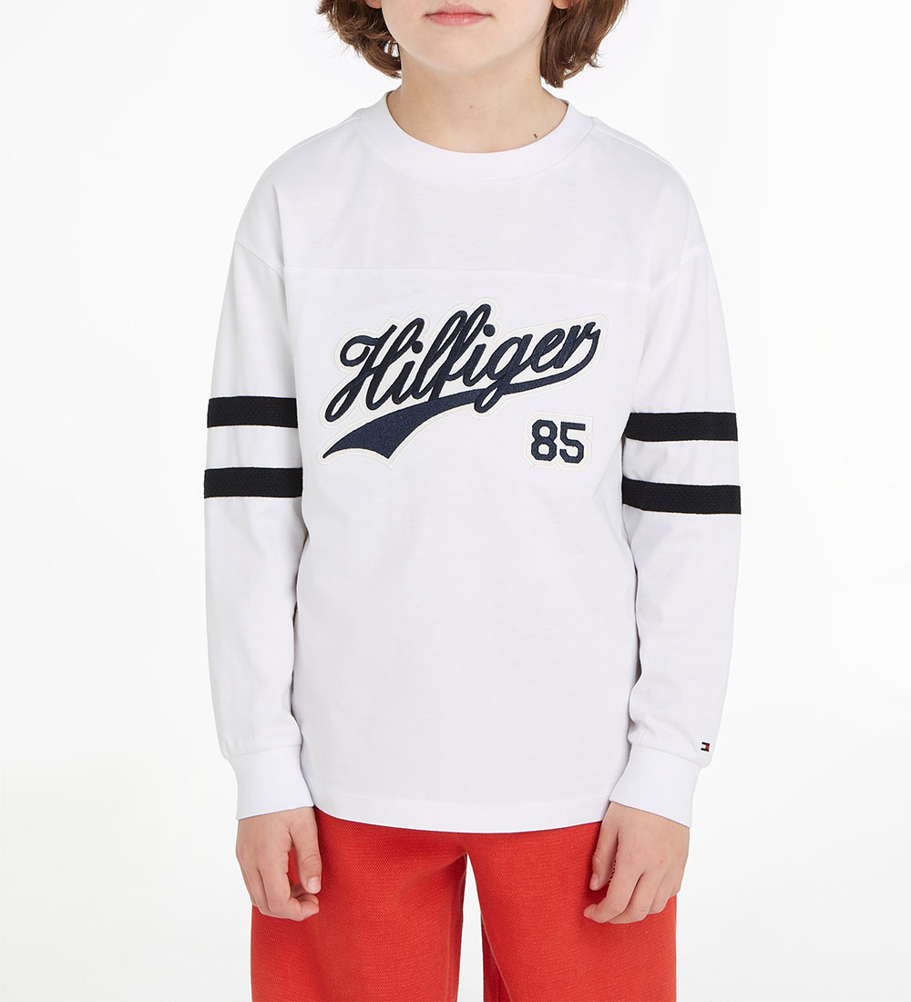 Tommy Hilfiger Pusero - Hilfiger Script - White