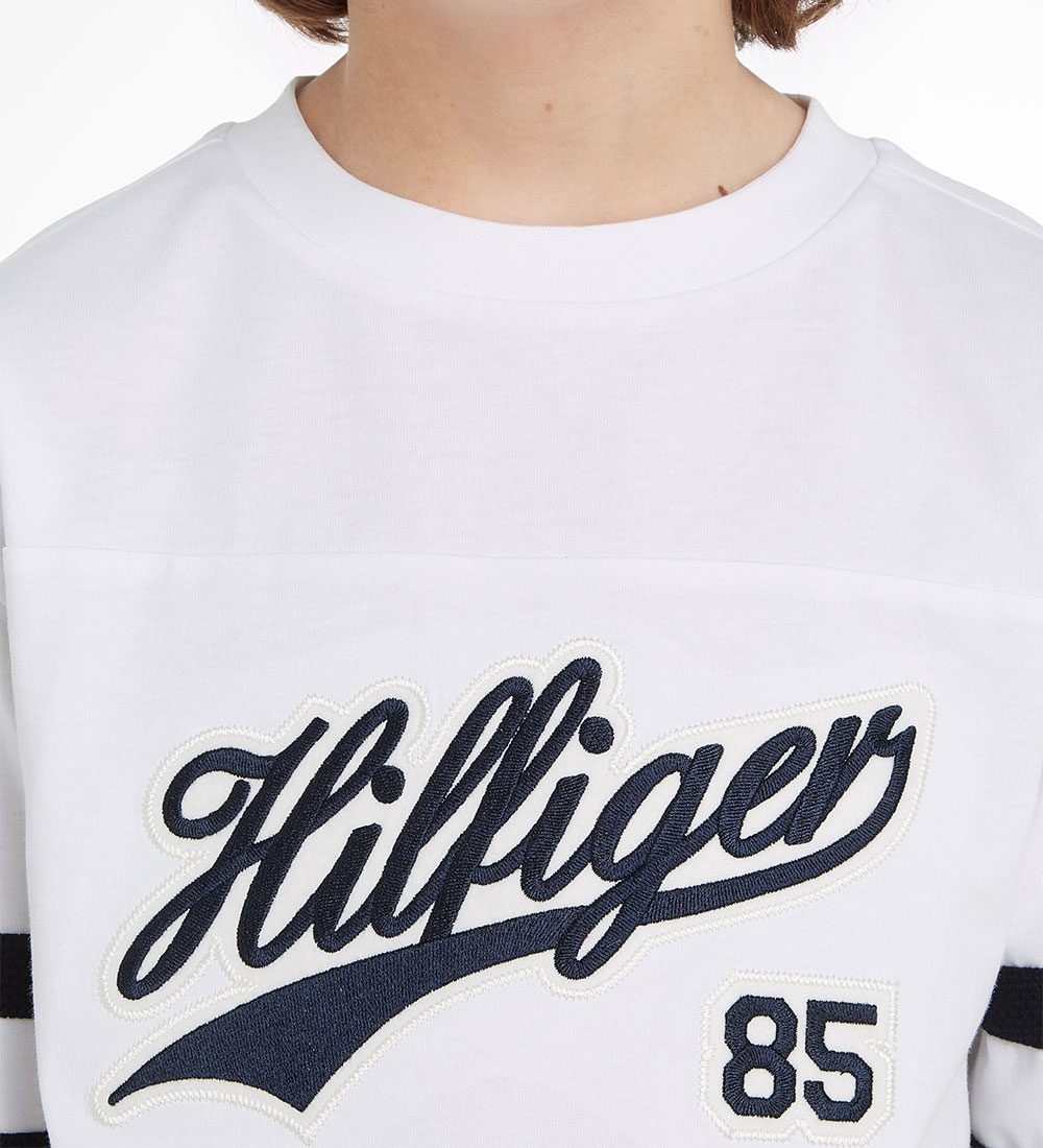 Tommy Hilfiger Pusero - Hilfiger Script - White