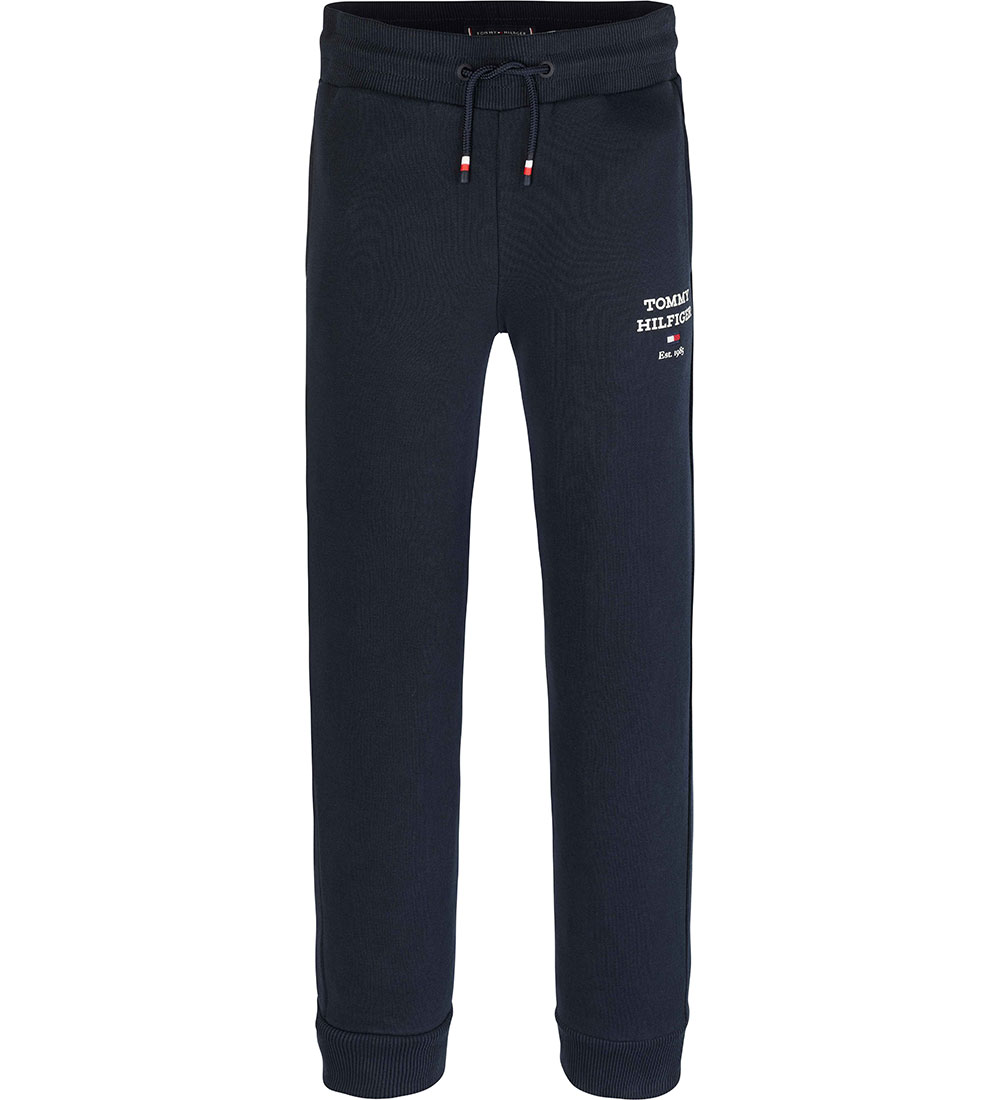Tommy Hilfiger Joggingbroek - TH Logo - Desert Wolk