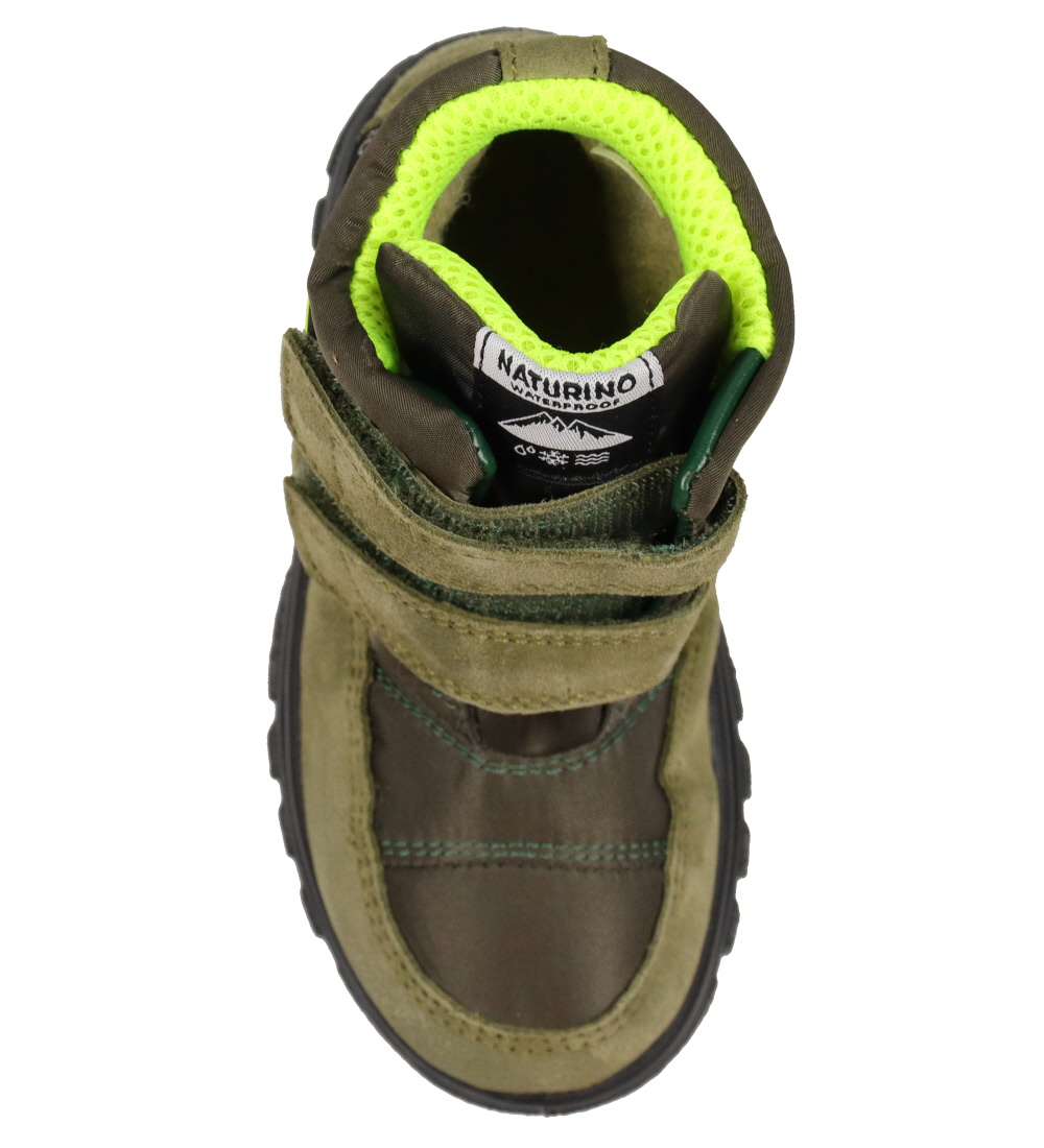 Bottes d'Hiver Naturino - Tex - Flèches - Army/Jaune Fluo