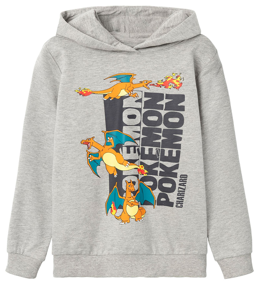 Name It Hoodie - NkmOtt Pokémon - Grey Melange