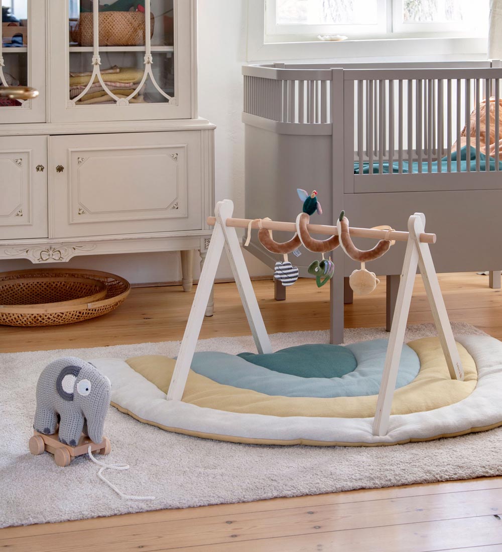 Tapis d'Éveil Sebra - Bois - Blanc