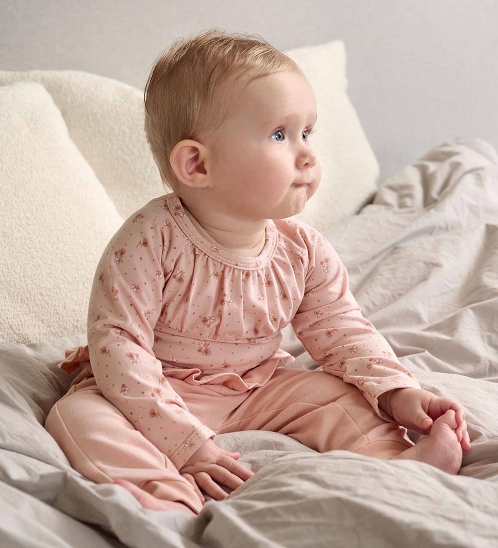 Fixoni Sweatpants - Cameo Rose w. Ruffle