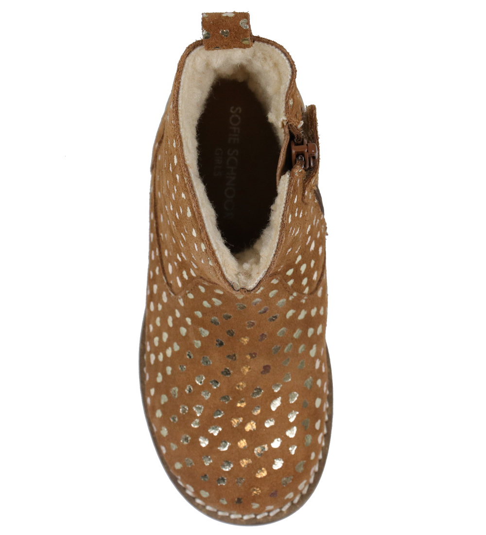 Sofie Schnoor Winterstiefel für Mädchen - Hellbraun m. Gold