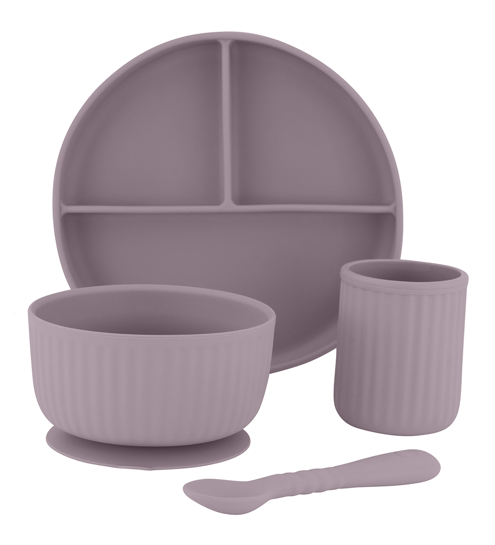 Mikk-Line Dinner Set - Silicone - 4 Parts - Nirvana
