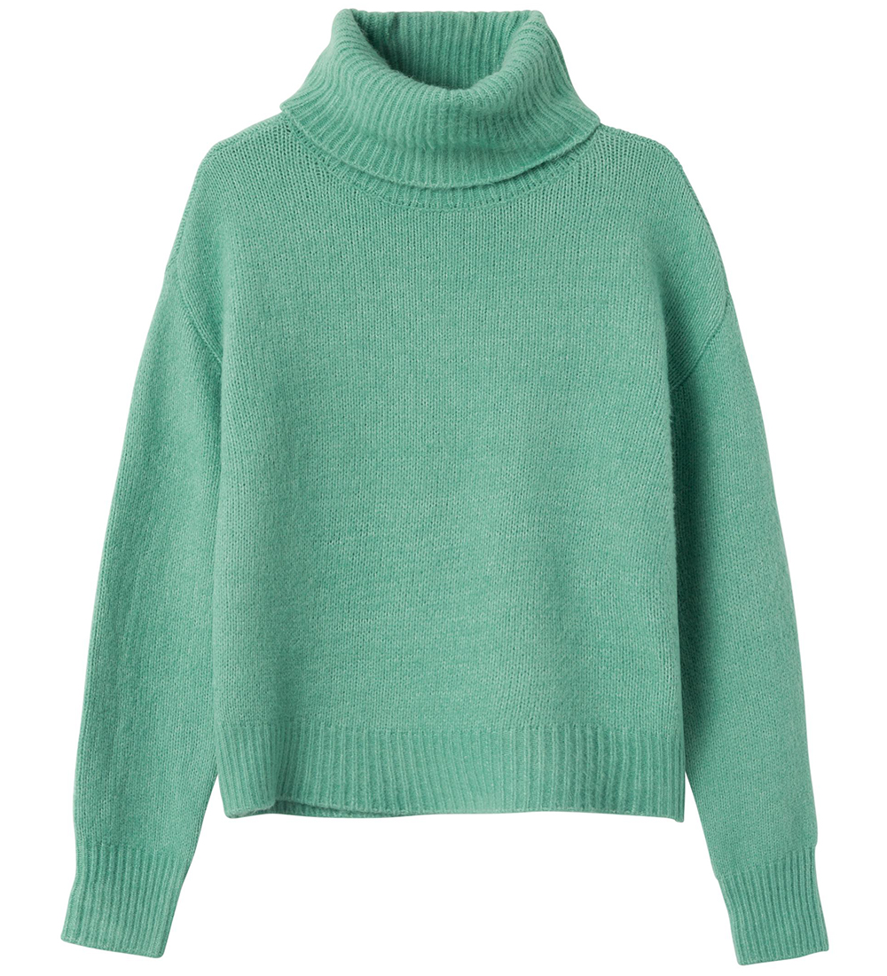 LMTD Blouse w. Turtleneck - NlfNarle - Knitted - Cream De Menthe