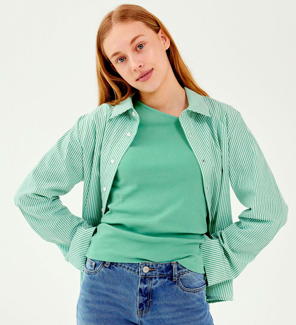 LMTD Blouse - Rib - NlfDida - Cream De Menthe