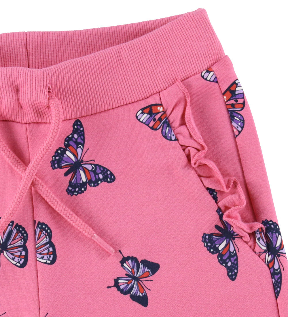 Name It Sweatpants - NmfTasja - Wild Orchid w. Butterflies