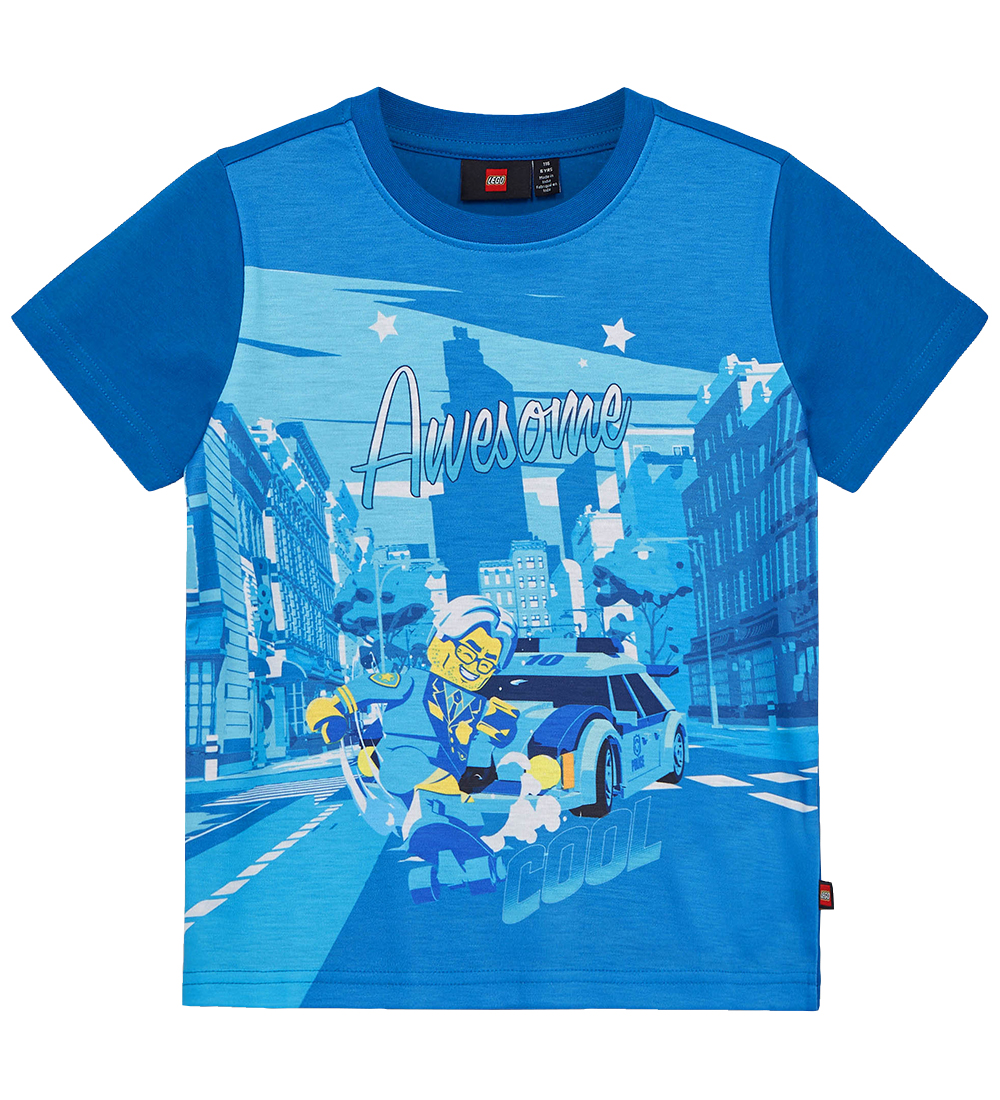 LEGO® City T-shirt - LWTano 124 - Blue w. Print