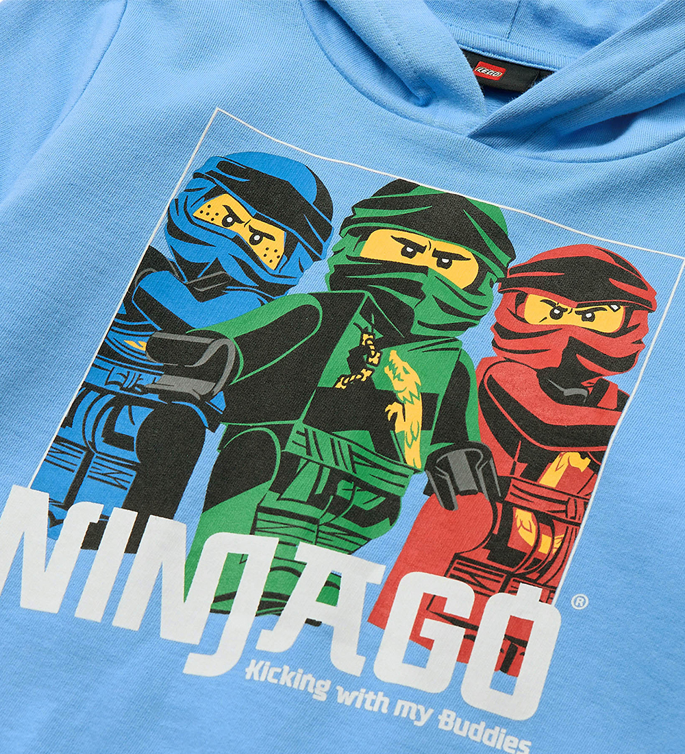 LEGO® Ninjago Hoodie - LWScout 102 - Light Blue w. Ninjas