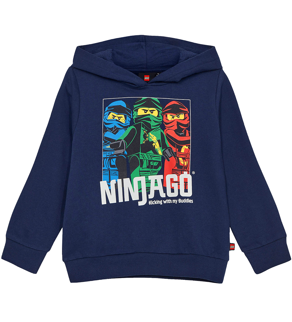 LEGO® Ninjago Hoodie - LWScout 102 - Dark Navy w. Ninjas