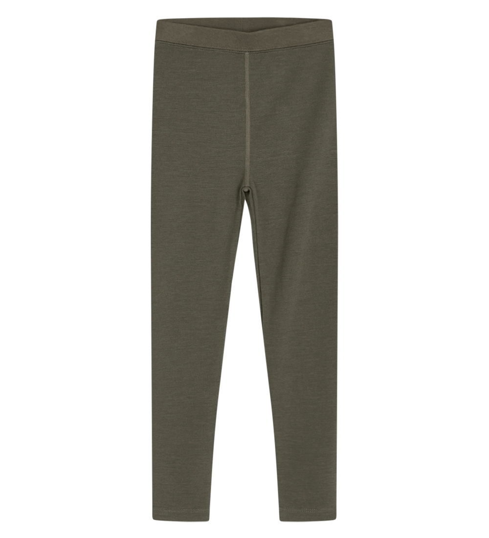 Hust and Claire Leggings - Wool/Bamboo - Laki - Teal Leaf