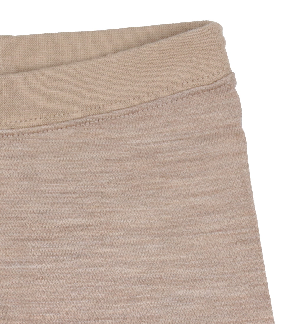 Hust and Claire Leggings - Wol/Bamboe - Laki - Biscuitmelange