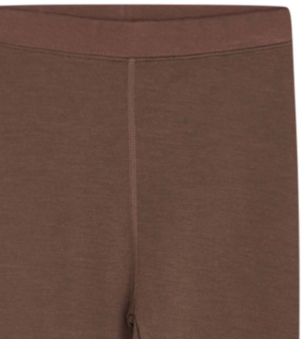 Hust and Claire Leggings - Wool/Bamboo - Laki - Coffee