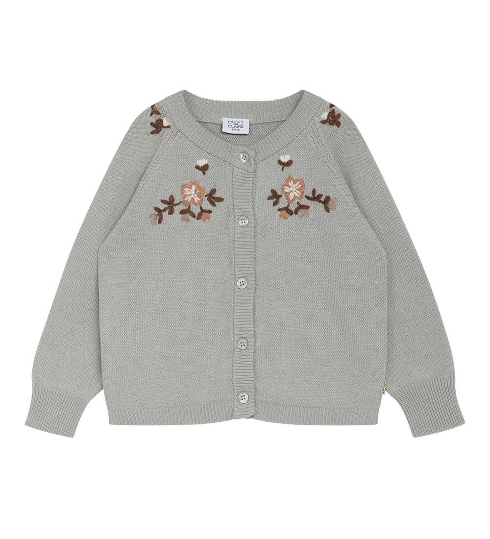 Hust and Claire Cardigan - Carlota - Knitted - Iced Aqua w. Flow