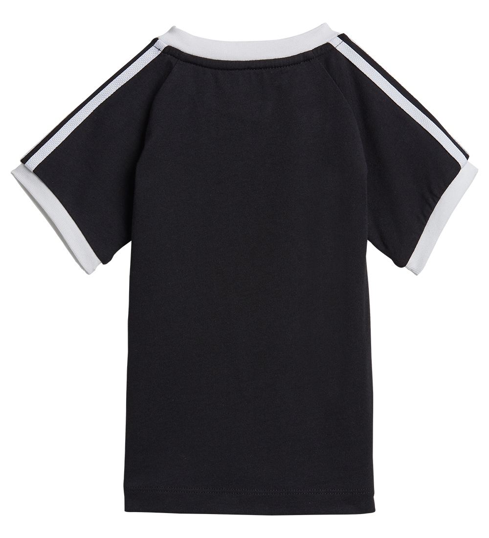 adidas Originals T-shirt - 3 ränder - Svart/Vit