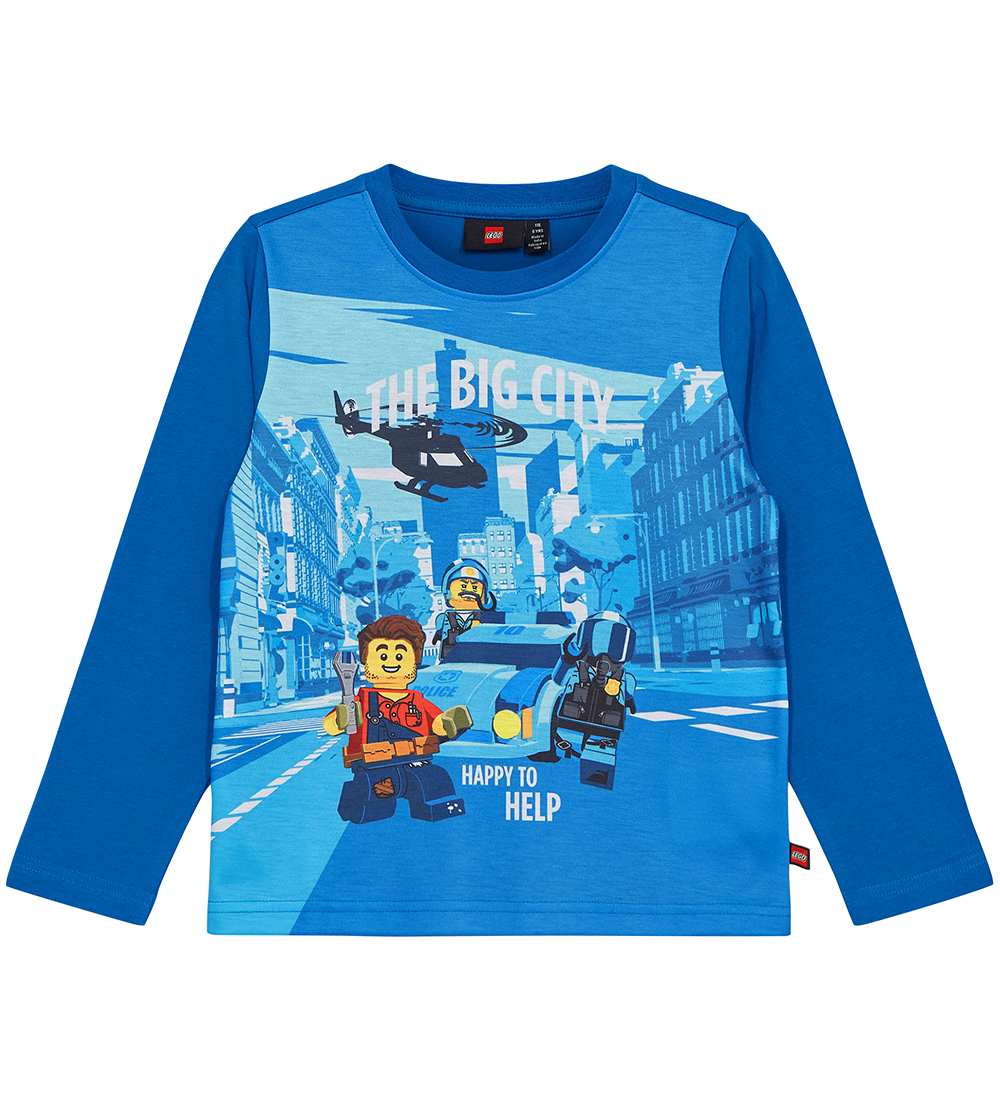 LEGO® City Bluse - LWTano - Blau m. Print