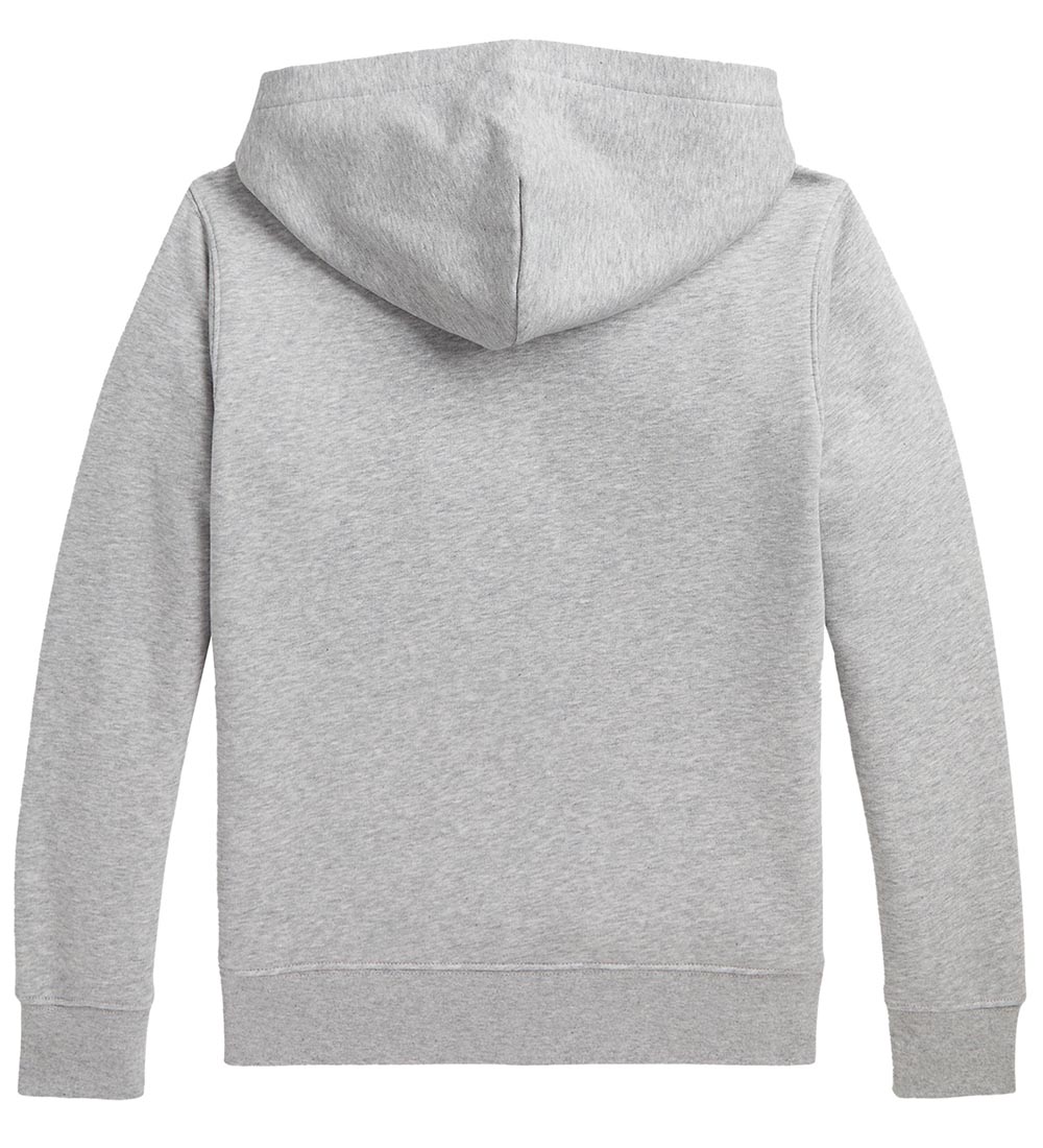 Polo Ralph Lauren Hoodie - Grijs Gevlekt m. Logo