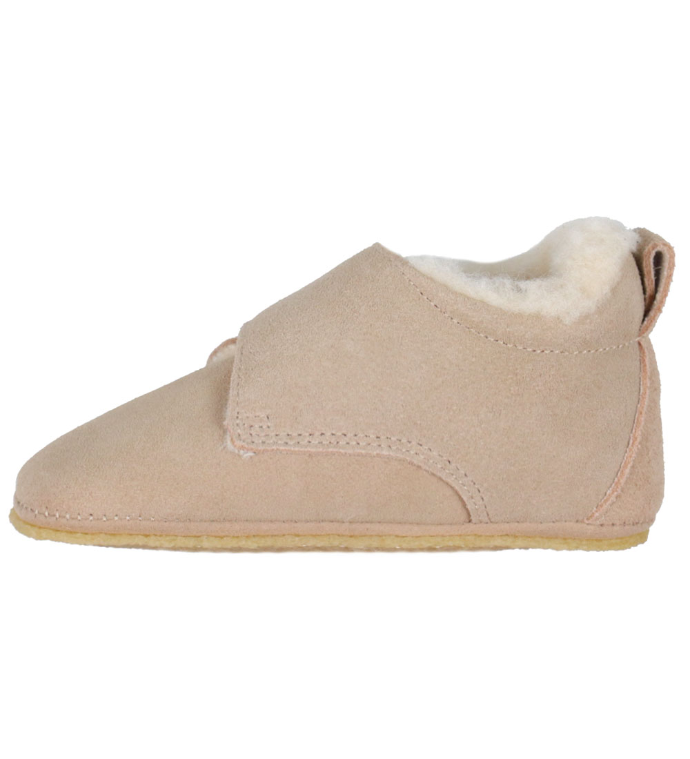 Wheat Skinntofflor m. Foder - Taj - Rose Dawn