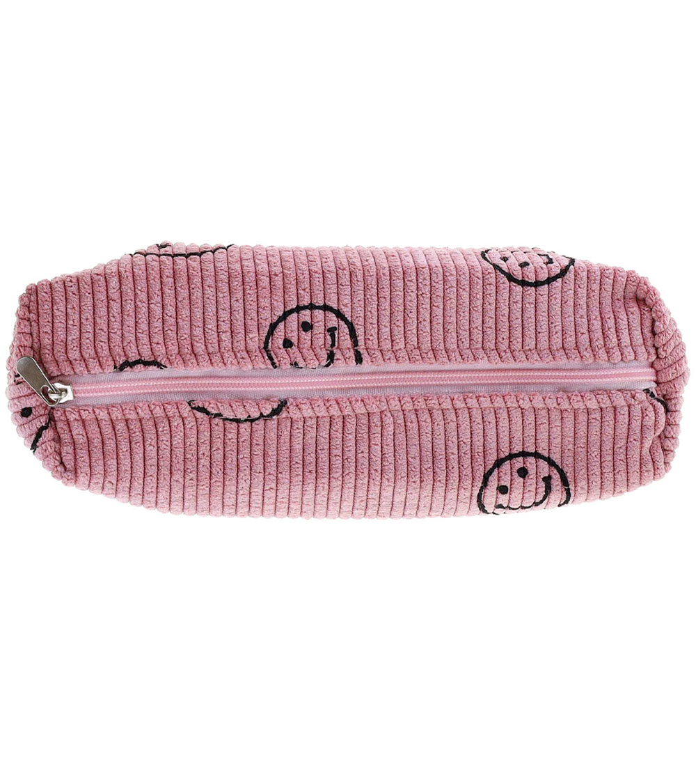 By Stær Pencil Case - Corduroy - Ina Smiley - Pink