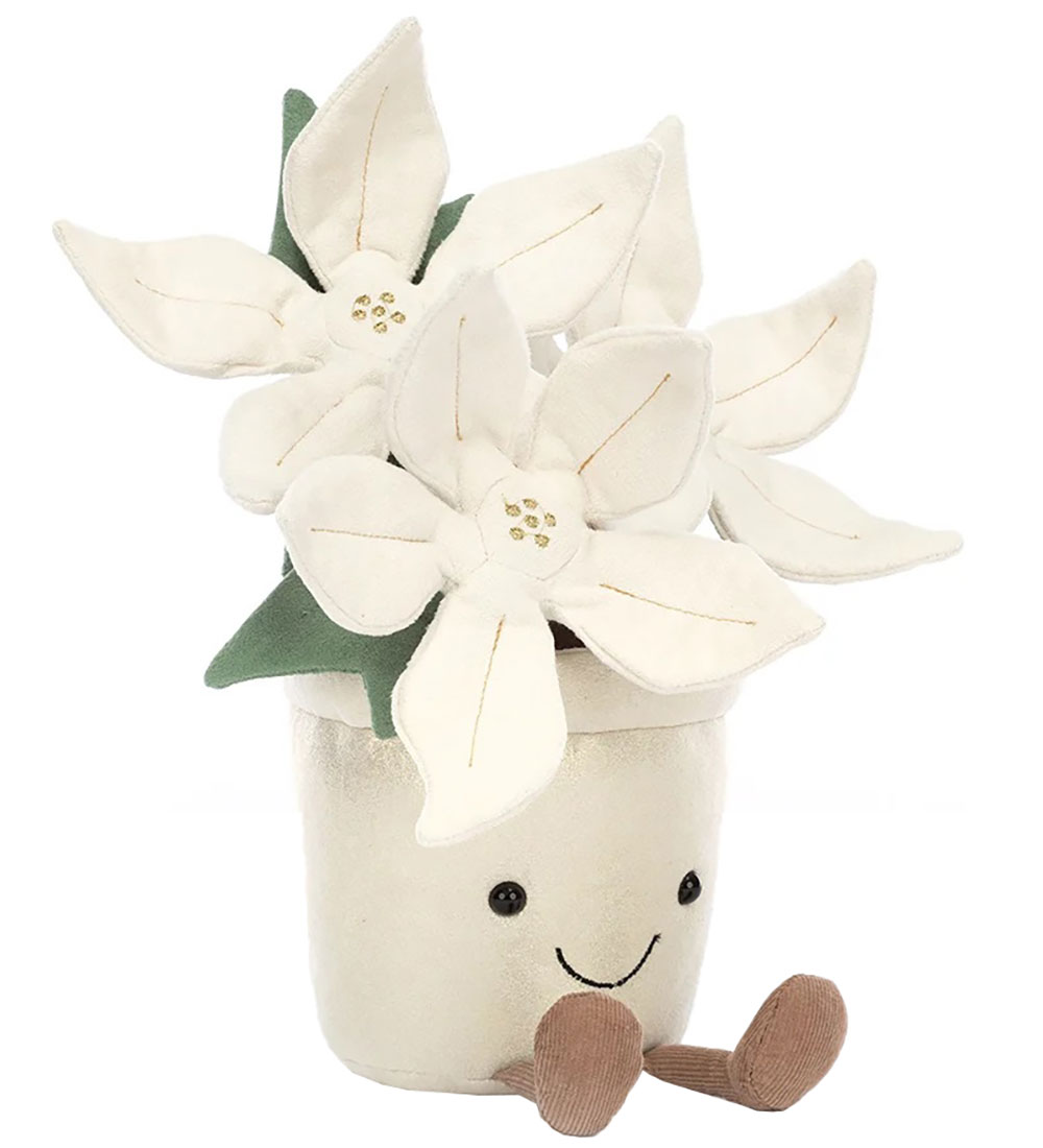 Jellycat Pehmolelu - 25x10 cm - Amuseable Gold Poinsettia